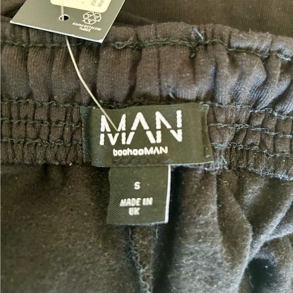 BooHooMAN Men's Roman Oversized Black Joggers NWT - Picture 3 of 9